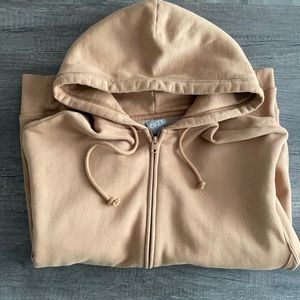 TNA cozy boyfriend oversized zip up hoodie